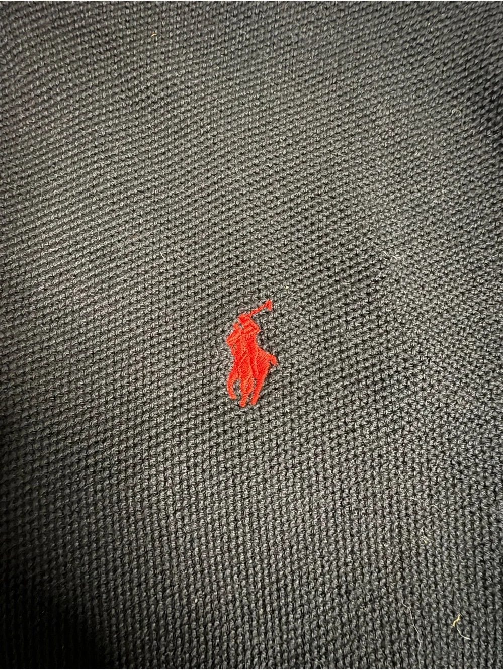 Polo by Ralph Lauren Black Half-Zip Sweater